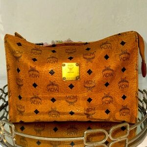 Authentic MCM leather clutch bag